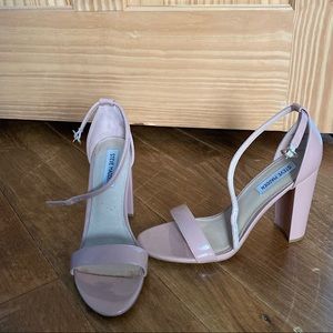 Steve Madden Carrson ankle strap heels in Blush